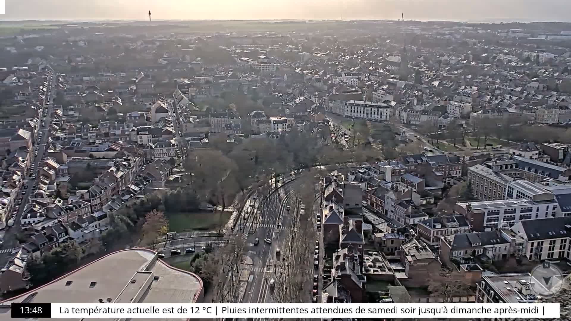 Amiens City Skyline 360 Live Cam- Amiens, Somme, Hauts-de-France, France