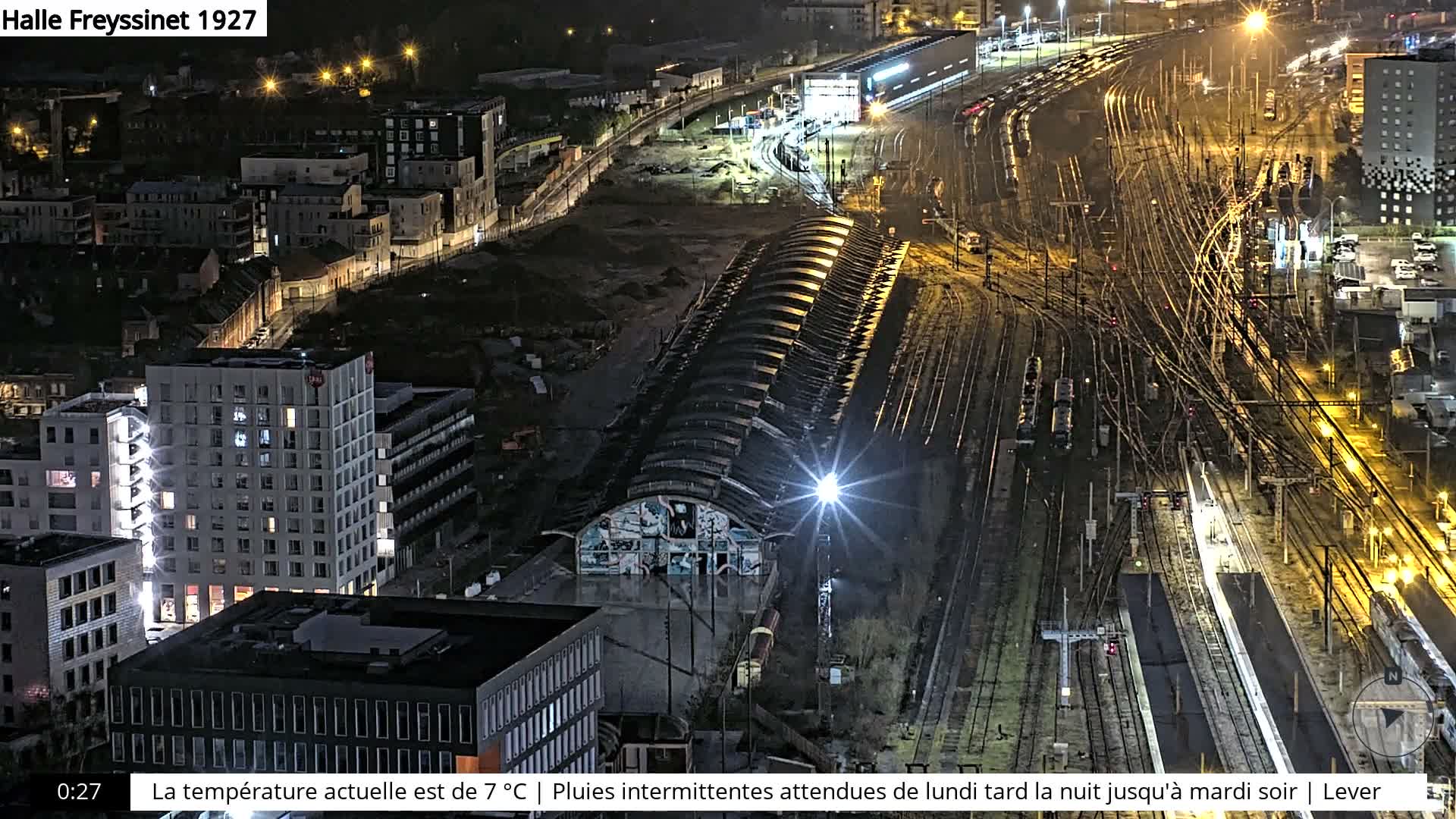 Amiens City Skyline 360 Live Cam- Amiens, Somme, Hauts-de-France, France