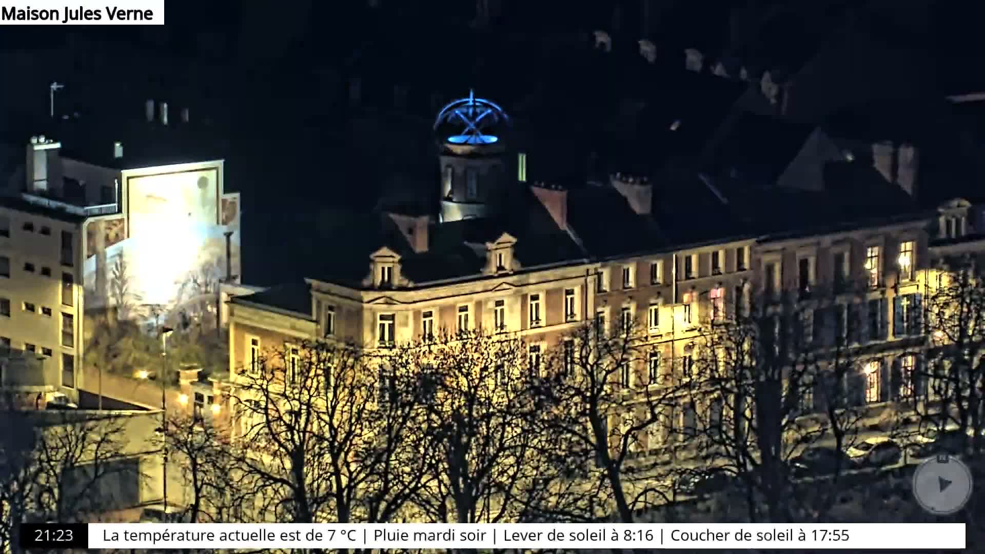 Amiens City Skyline 360 Live Cam- Amiens, Somme, Hauts-de-France, France