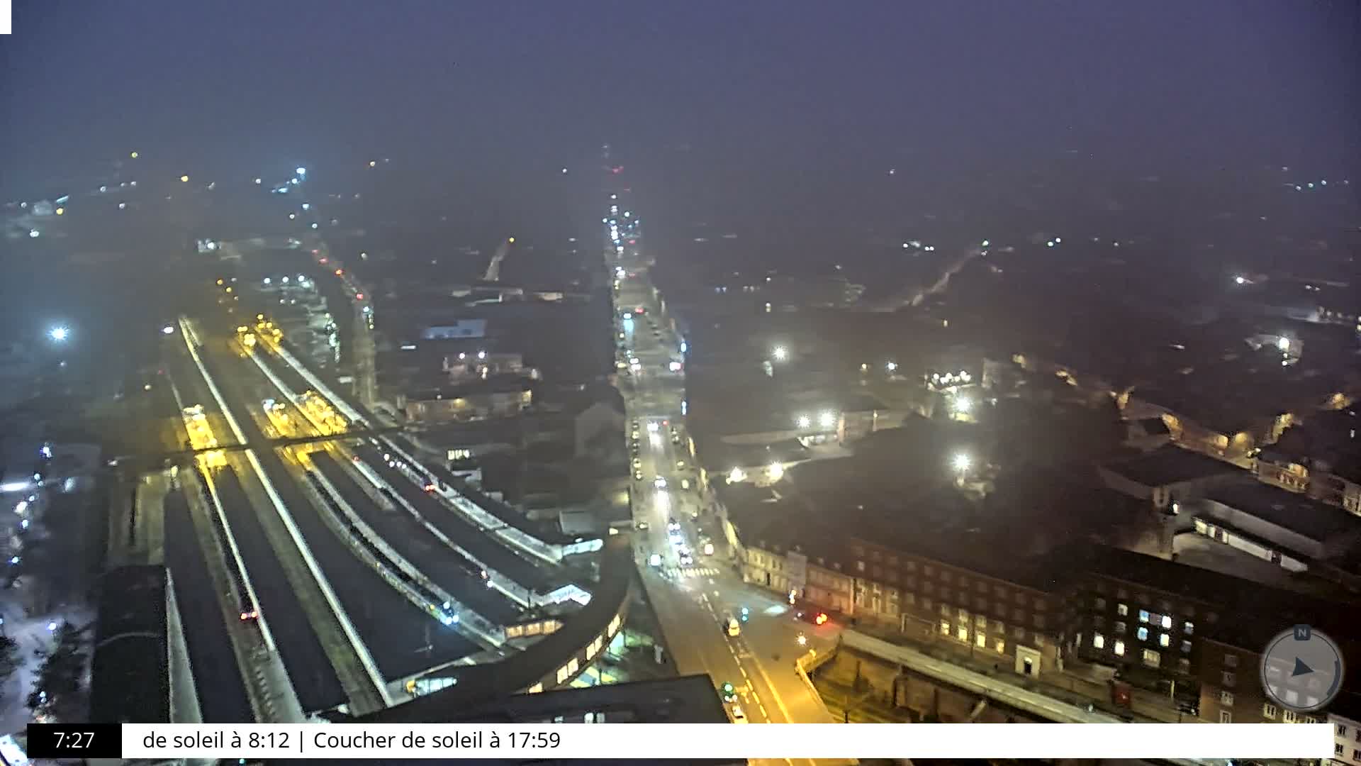 Amiens City Skyline 360 Live Cam- Amiens, Somme, Hauts-de-France, France