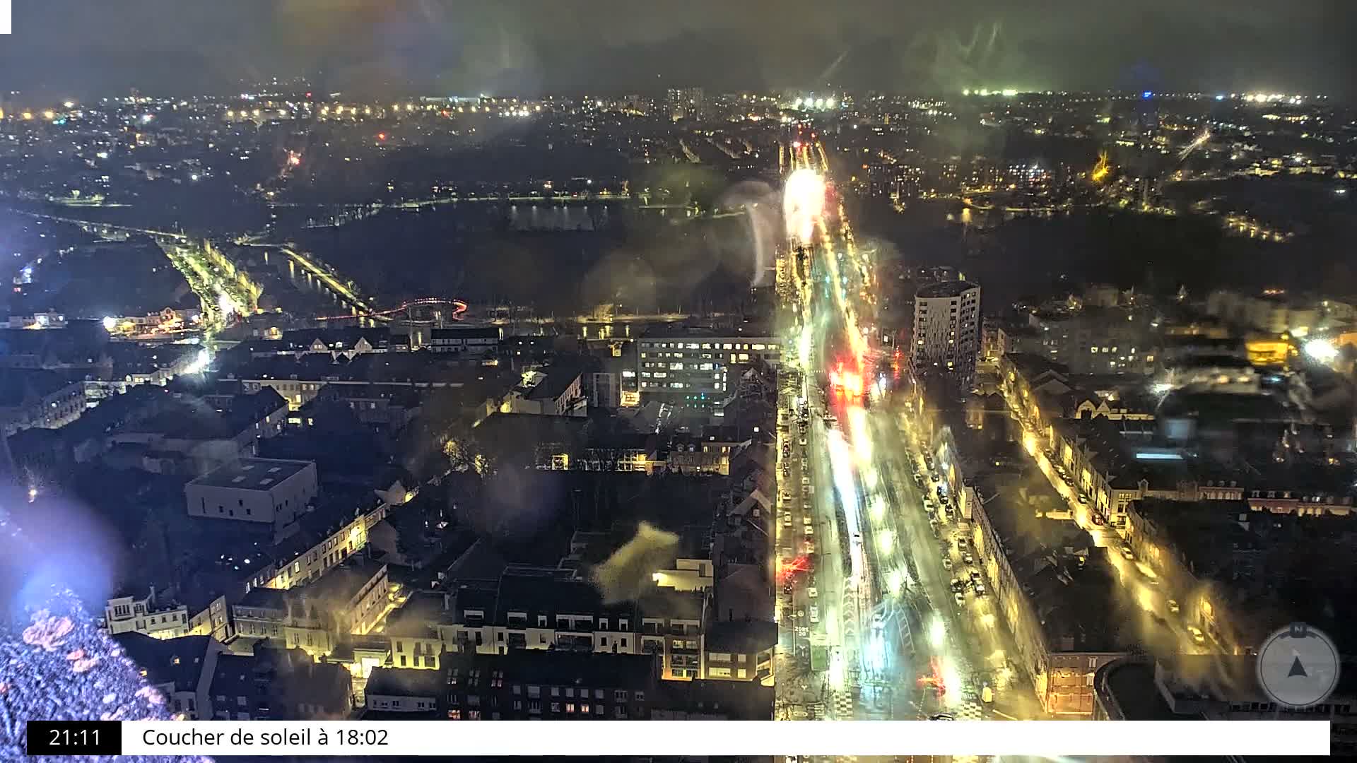 Amiens City Skyline 360 Live Cam- Amiens, Somme, Hauts-de-France, France