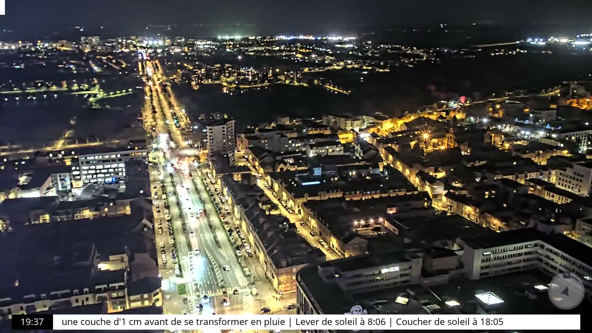 Amiens City Skyline 360 Live Cam- Amiens, Somme, Hauts-de-France, France