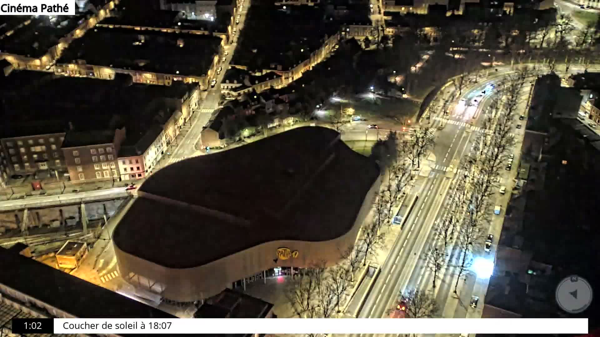 Amiens City Skyline 360 Live Cam- Amiens, Somme, Hauts-de-France, France