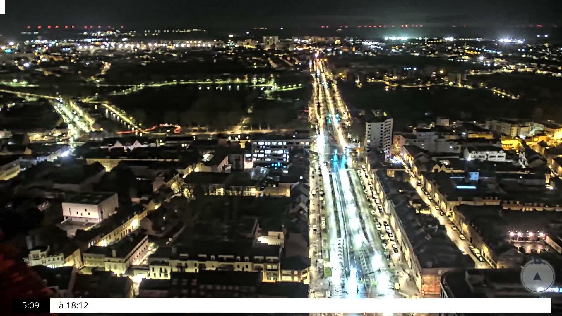 Amiens City Skyline 360 Live Cam- Amiens, Somme, Hauts-de-France, France