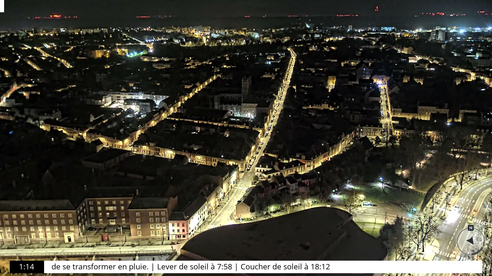 Amiens City Skyline 360 Live Cam- Amiens, Somme, Hauts-de-France, France
