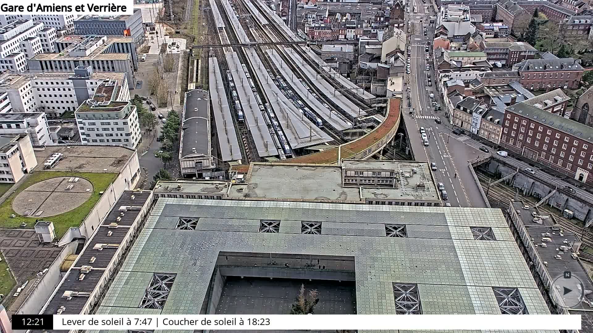 Amiens City Skyline 360 Live Cam- Amiens, Somme, Hauts-de-France, France