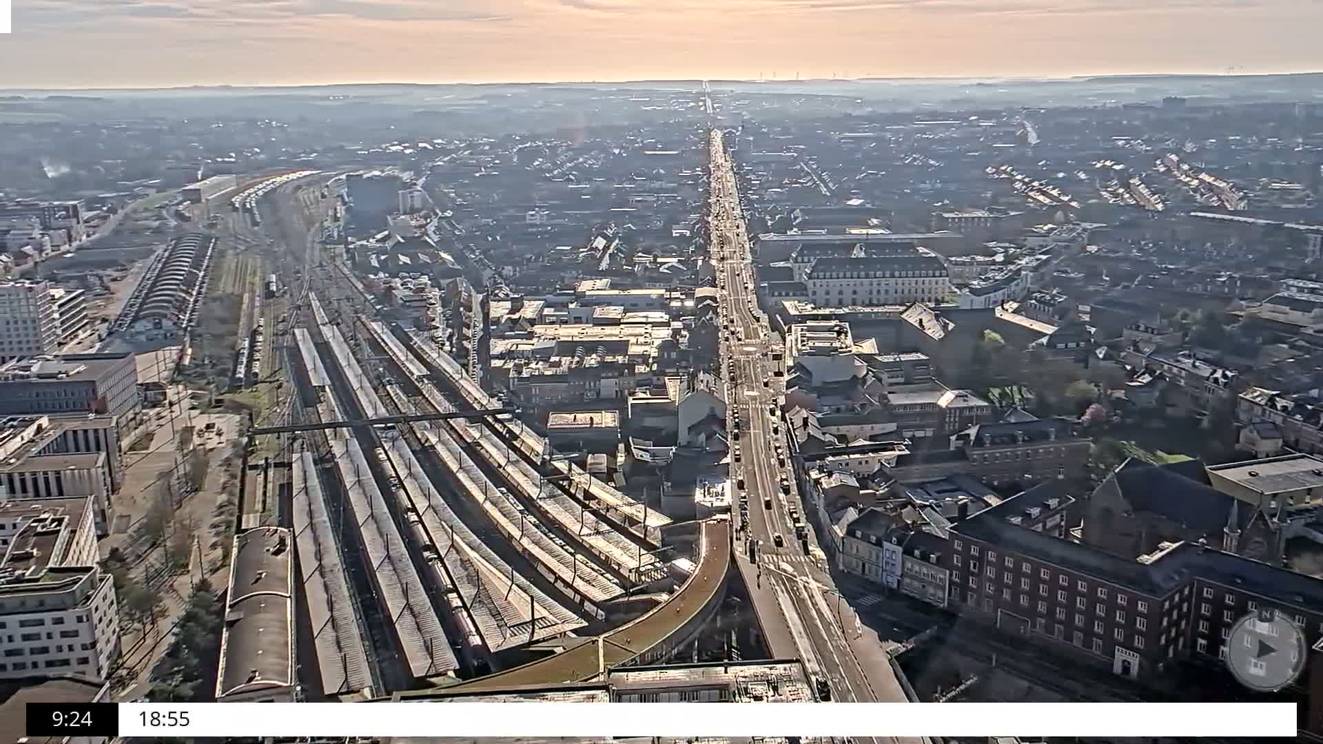 Amiens City Skyline 360 Live Cam- Amiens, Somme, Hauts-de-France, France