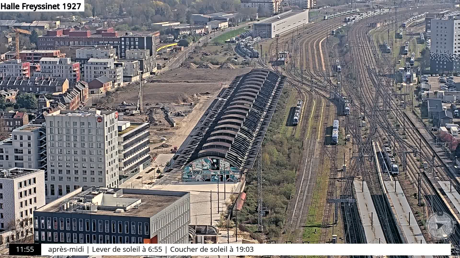 Amiens City Skyline 360 Live Cam- Amiens, Somme, Hauts-de-France, France