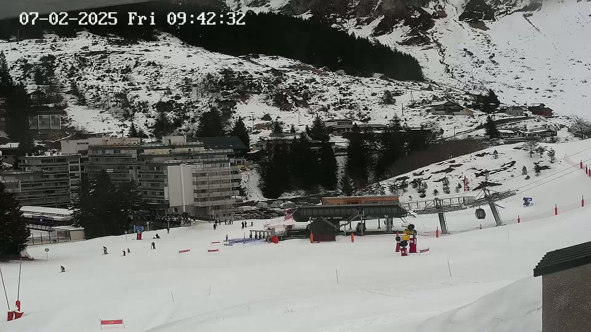 Gourette Ski Slopes Live Cam - Eaux-Bonnes,  Pyrenees-Atlantiques, Nouvelle-Aquitaine, France