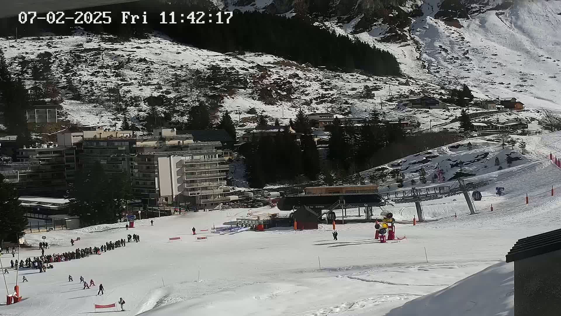 Gourette Ski Slopes Live Cam - Eaux-Bonnes,  Pyrenees-Atlantiques, Nouvelle-Aquitaine, France