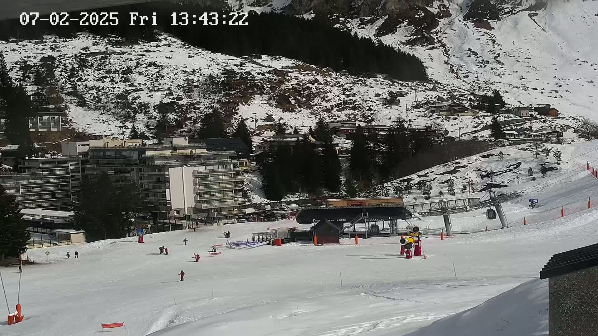Gourette Ski Slopes Live Cam - Eaux-Bonnes,  Pyrenees-Atlantiques, Nouvelle-Aquitaine, France