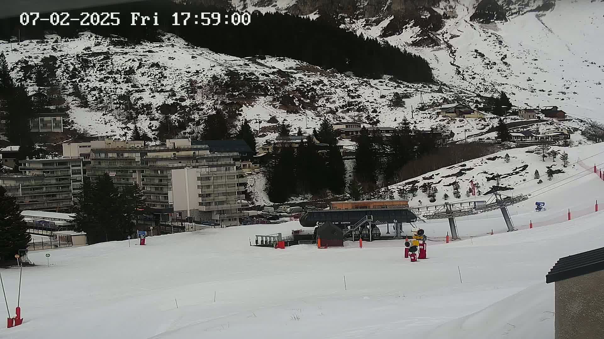 Gourette Ski Slopes Live Cam - Eaux-Bonnes,  Pyrenees-Atlantiques, Nouvelle-Aquitaine, France