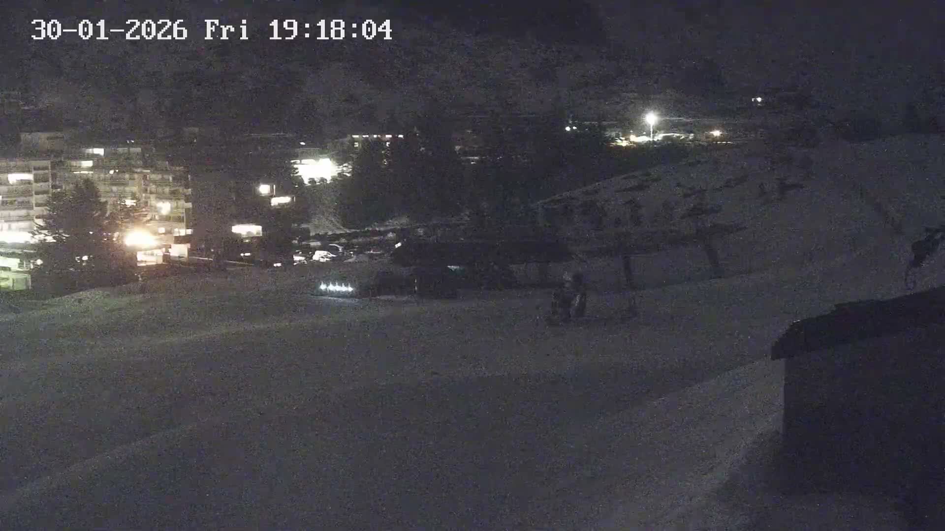 Gourette Ski Slopes & Hotels Area Live Cam - Eaux-Bonnes,  Pyrenees-Atlantiques, Nouvelle-Aquitaine, France
