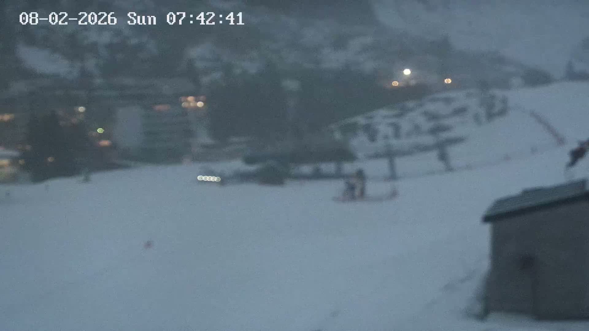 Gourette Ski Slopes & Hotels Area Live Cam - Eaux-Bonnes,  Pyrenees-Atlantiques, Nouvelle-Aquitaine, France