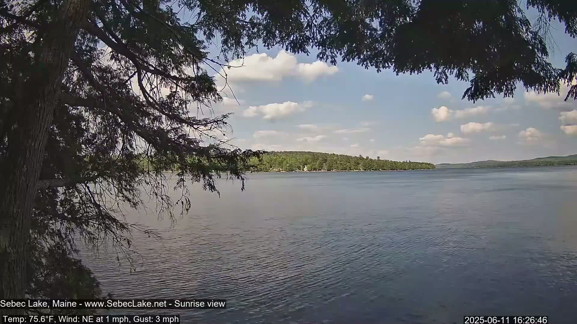Sebec Lake Live Cam  - Dover&Foxcroft , Maine , USA