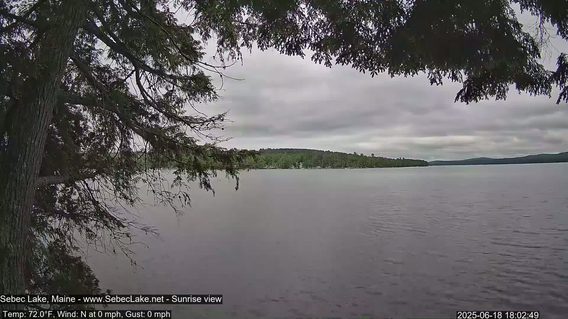 Sebec Lake Live Cam  - Dover&Foxcroft , Maine , USA