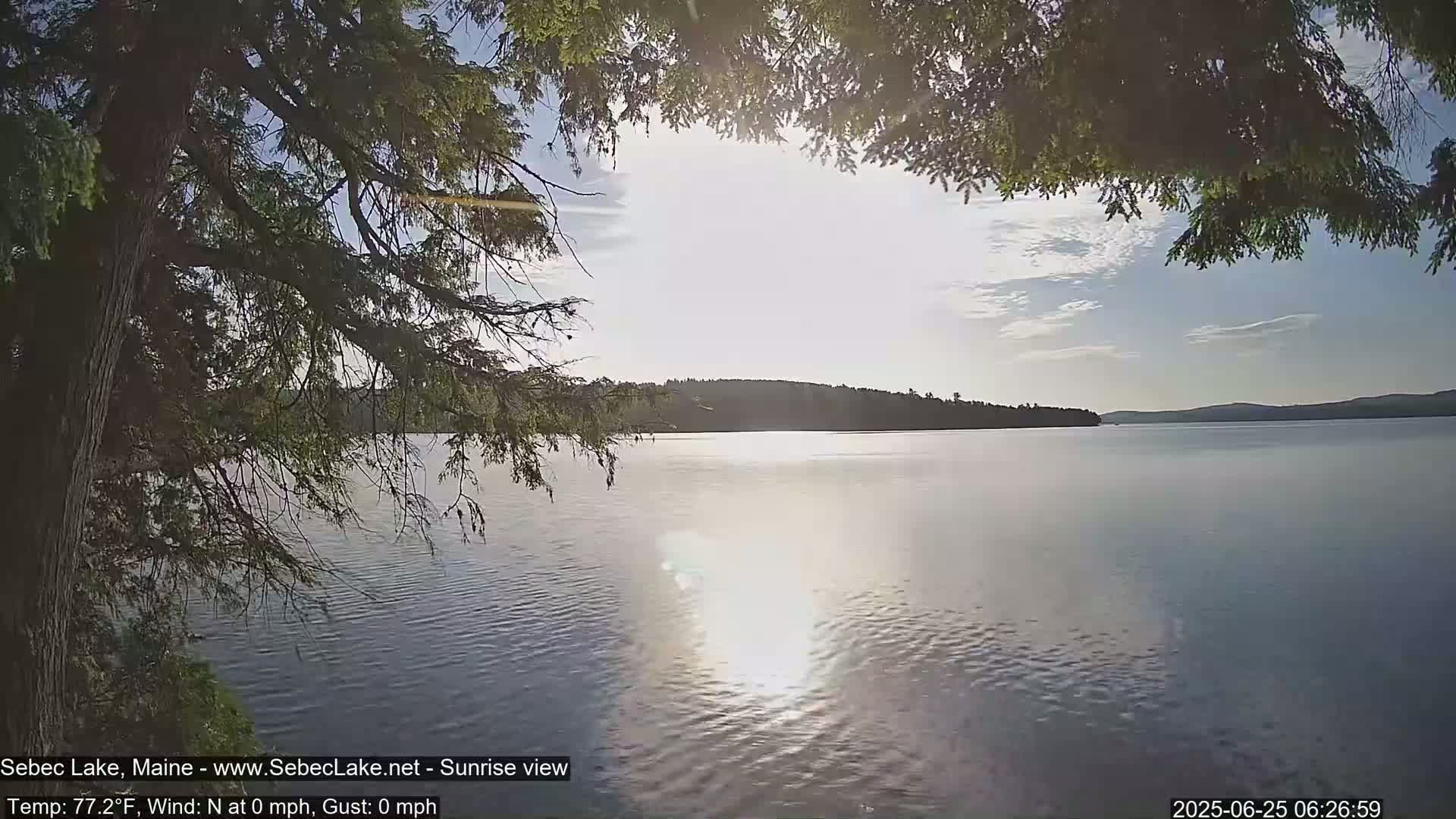 Sebec Lake Live Cam  - Dover&Foxcroft , Maine , USA