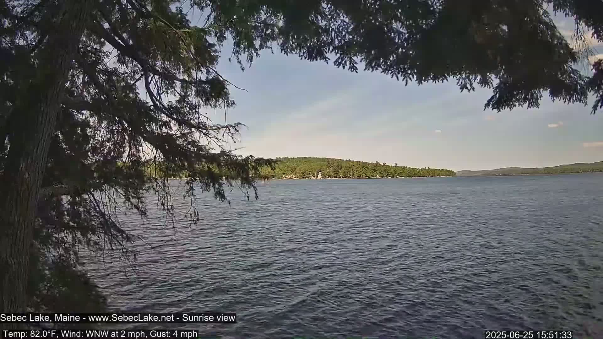 Sebec Lake Live Cam  - Dover&Foxcroft , Maine , USA