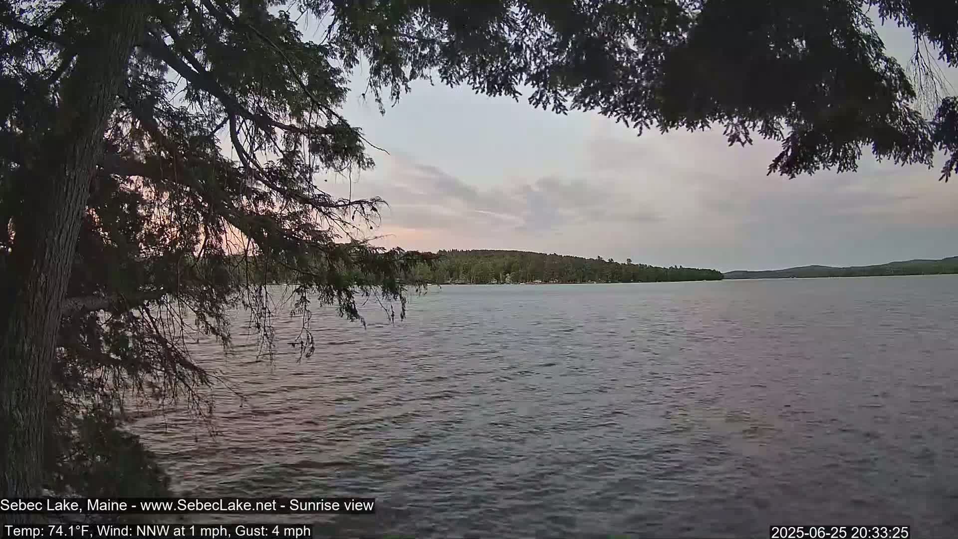 Sebec Lake Live Cam  - Dover&Foxcroft , Maine , USA