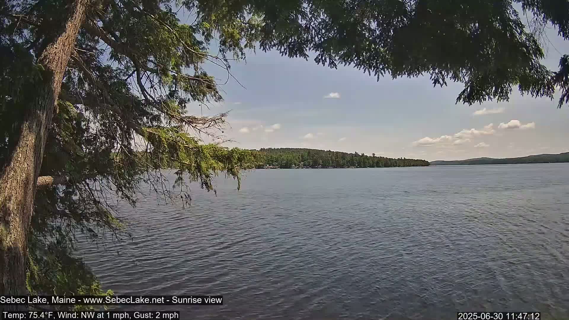 Sebec Lake Live Cam  - Dover&Foxcroft , Maine , USA
