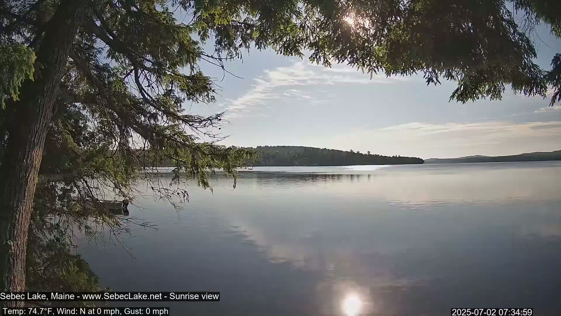 Sebec Lake Live Cam  - Dover&Foxcroft , Maine , USA