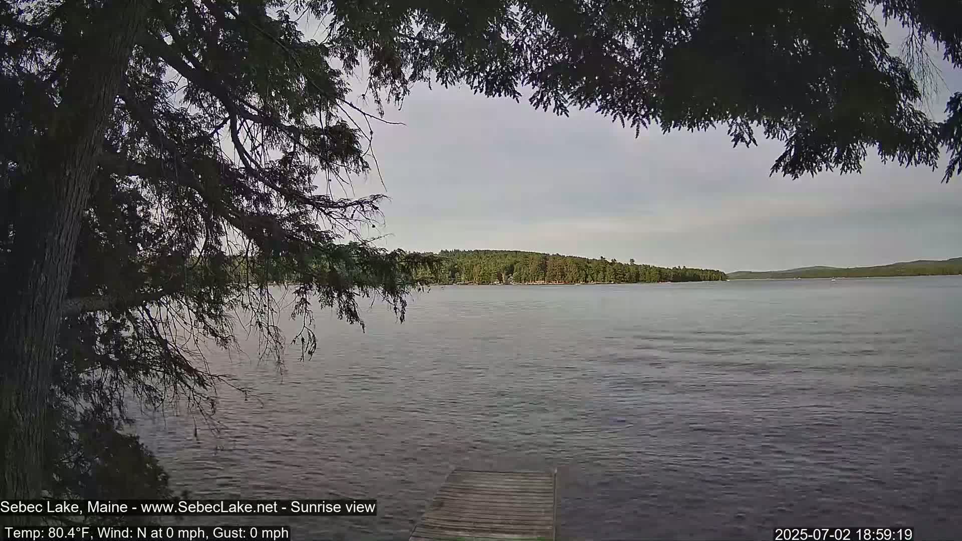 Sebec Lake Live Cam  - Dover&Foxcroft , Maine , USA