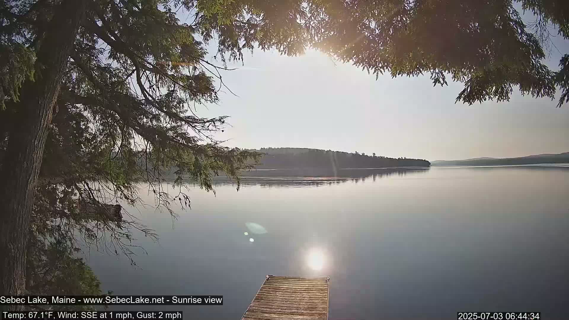 Sebec Lake Live Cam  - Dover&Foxcroft , Maine , USA
