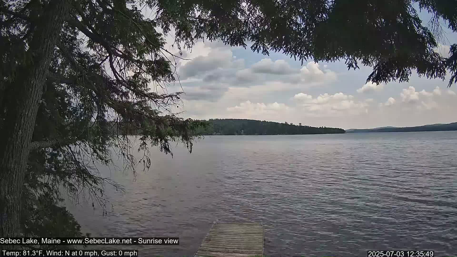 Sebec Lake Live Cam  - Dover&Foxcroft , Maine , USA