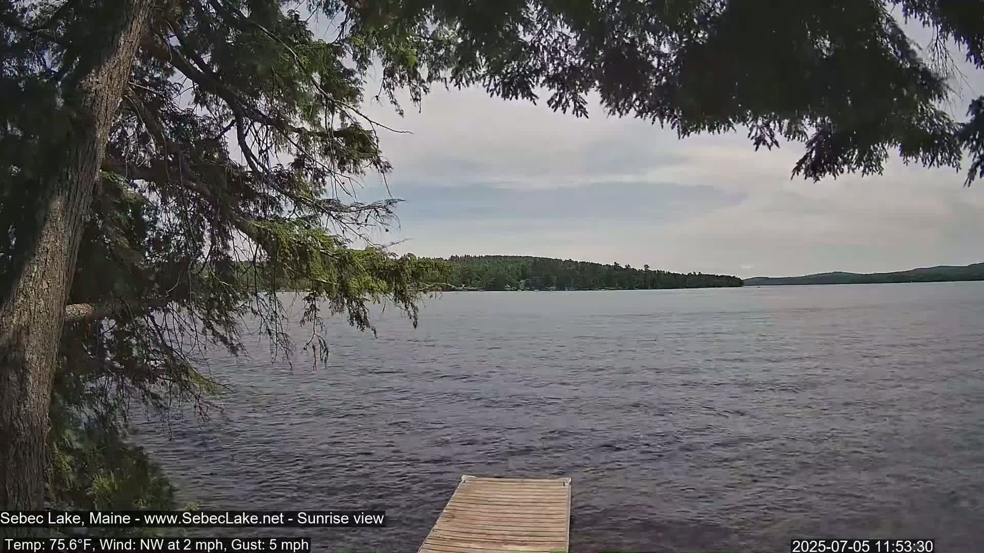 Sebec Lake Live Cam  - Dover&Foxcroft , Maine , USA
