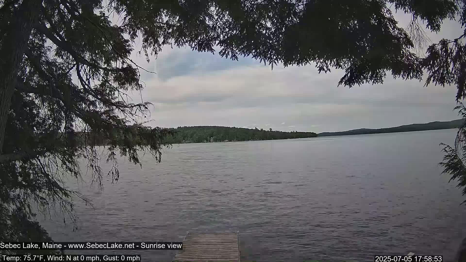 Sebec Lake Live Cam  - Dover&Foxcroft , Maine , USA