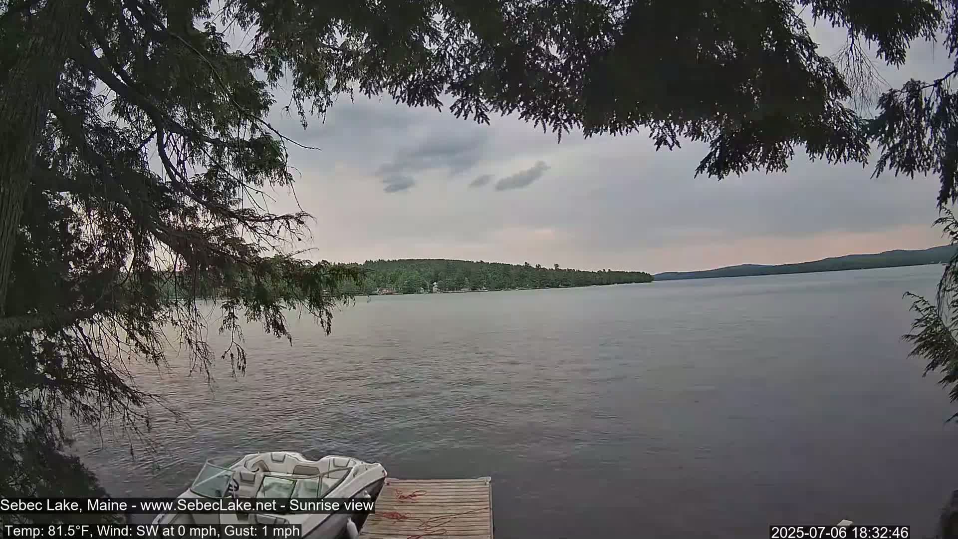 Sebec Lake Live Cam  - Dover&Foxcroft , Maine , USA