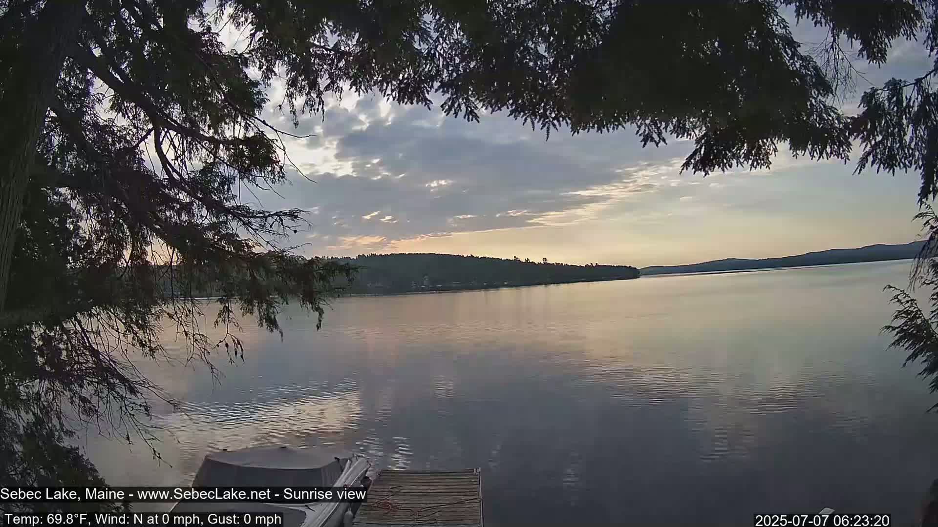 Sebec Lake Live Cam  - Dover&Foxcroft , Maine , USA