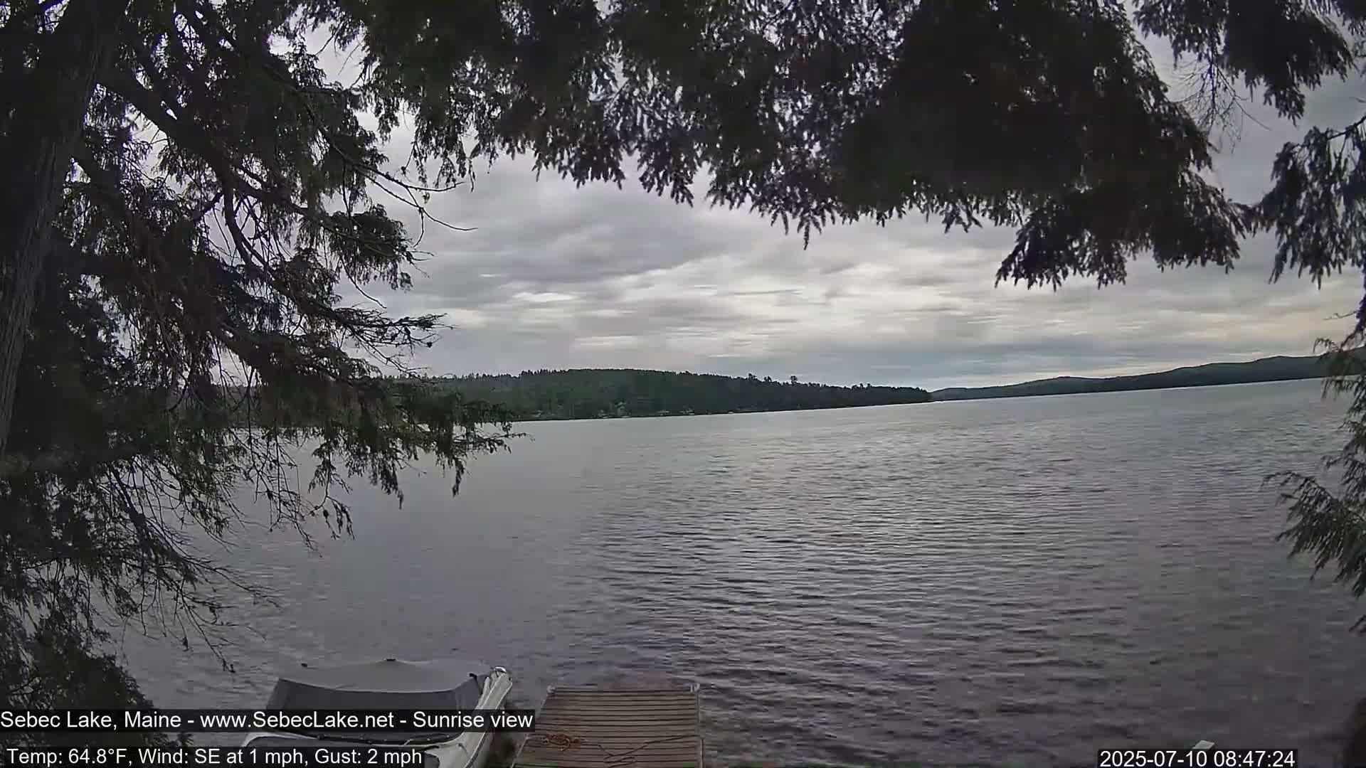 Sebec Lake Live Cam  - Dover&Foxcroft , Maine , USA
