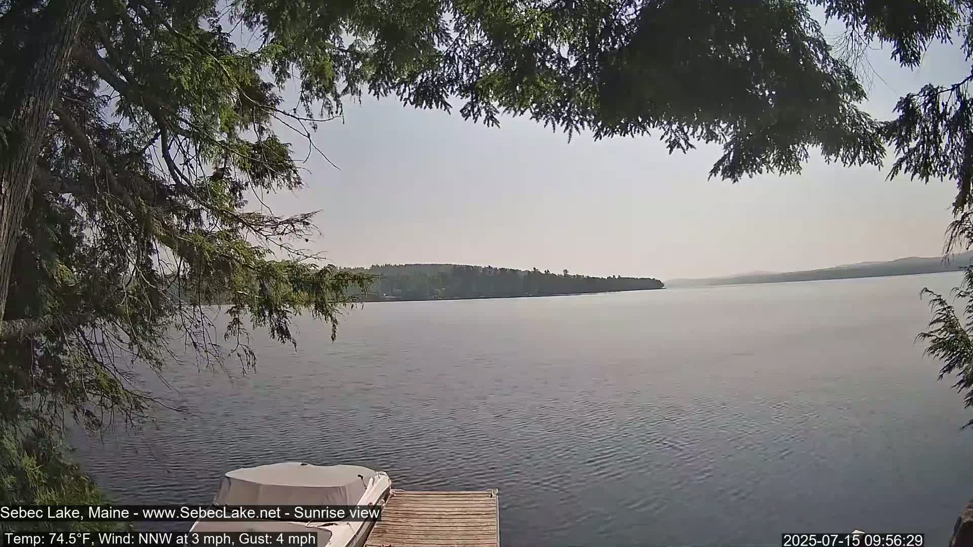 Sebec Lake Live Cam  - Dover&Foxcroft , Maine , USA