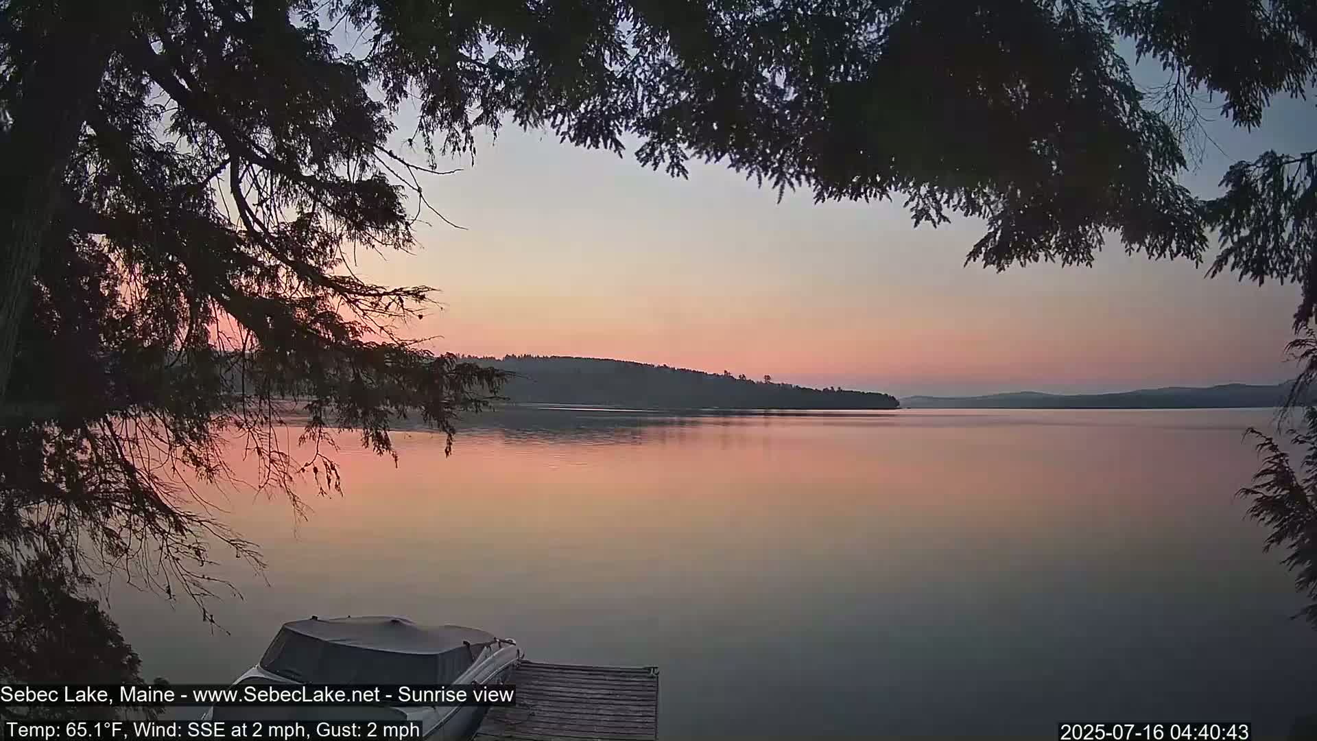 Sebec Lake Live Cam  - Dover&Foxcroft , Maine , USA
