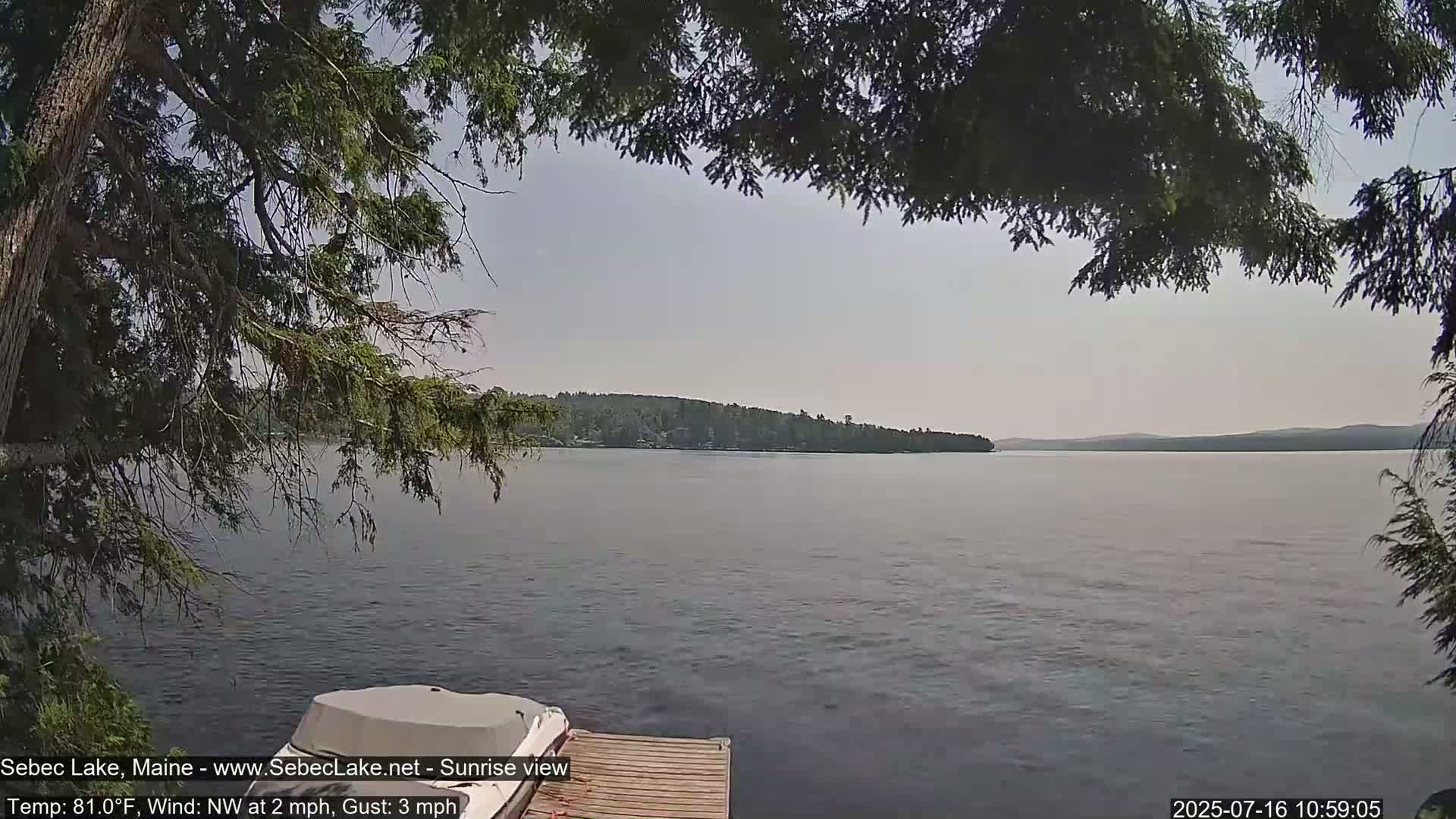 Sebec Lake Live Cam  - Dover&Foxcroft , Maine , USA