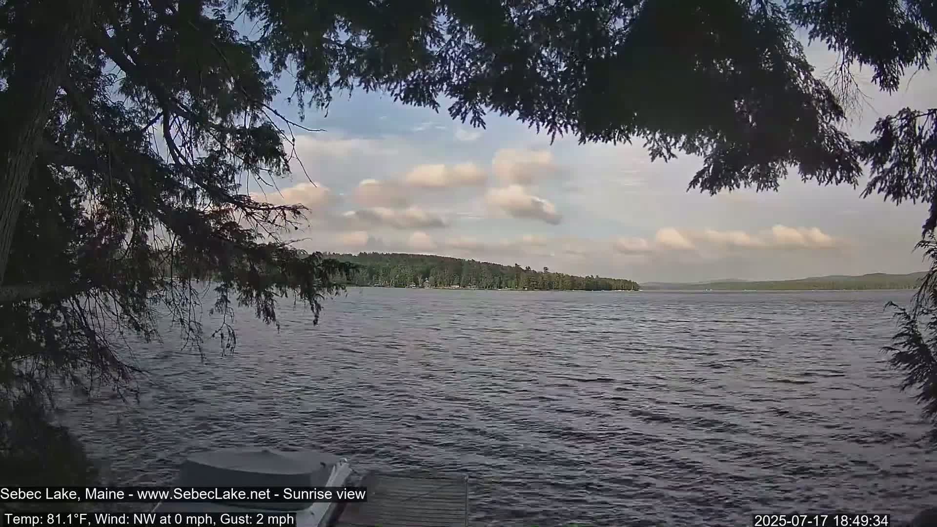 Sebec Lake Live Cam  - Dover&Foxcroft , Maine , USA