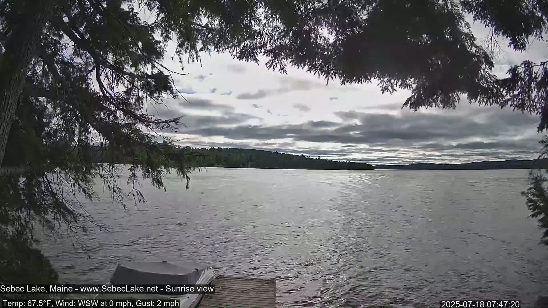 Sebec Lake Live Cam  - Dover&Foxcroft , Maine , USA