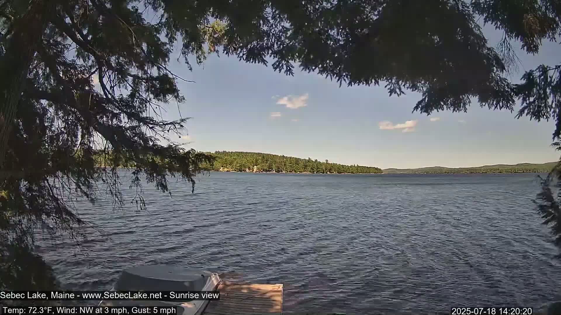 Sebec Lake Live Cam  - Dover&Foxcroft , Maine , USA