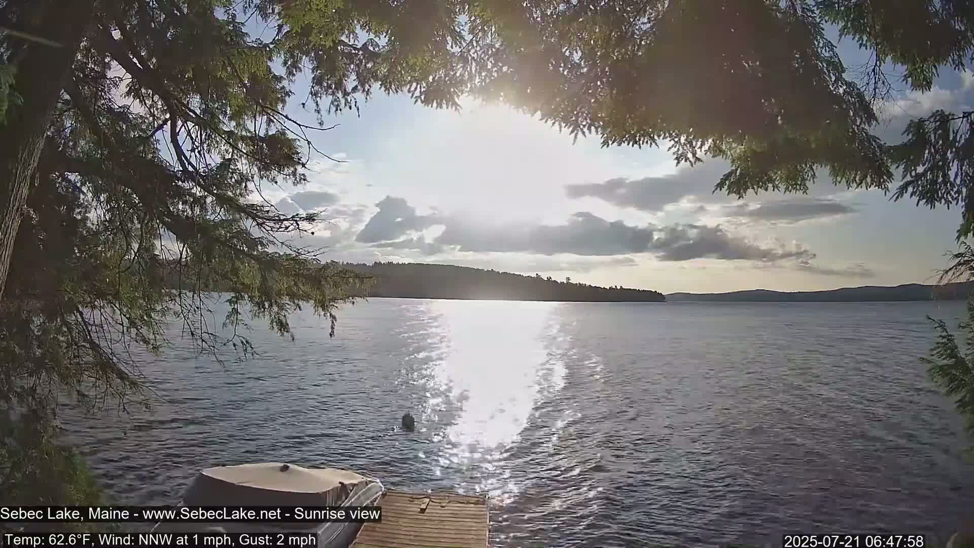 Sebec Lake Live Cam  - Dover&Foxcroft , Maine , USA