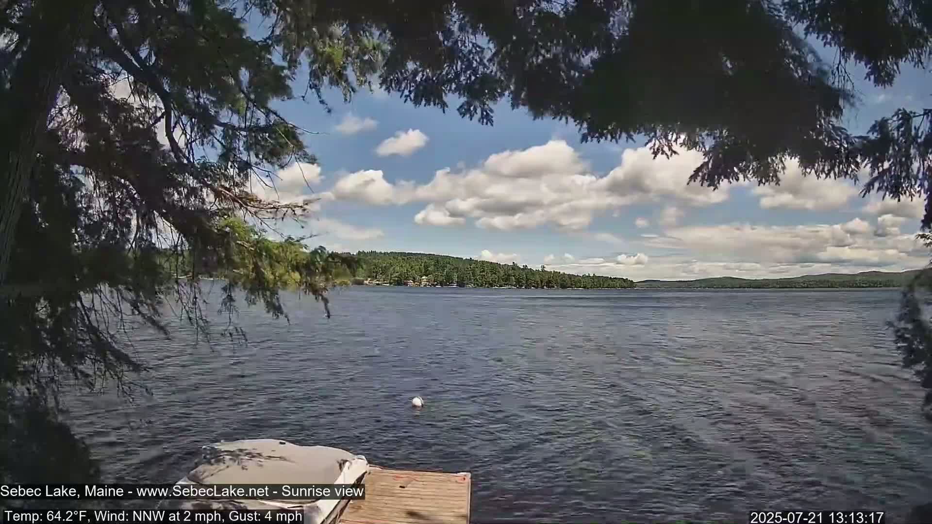 Sebec Lake Live Cam  - Dover&Foxcroft , Maine , USA