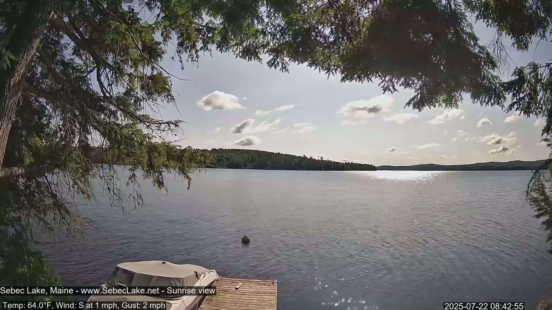 Sebec Lake Live Cam  - Dover&Foxcroft , Maine , USA