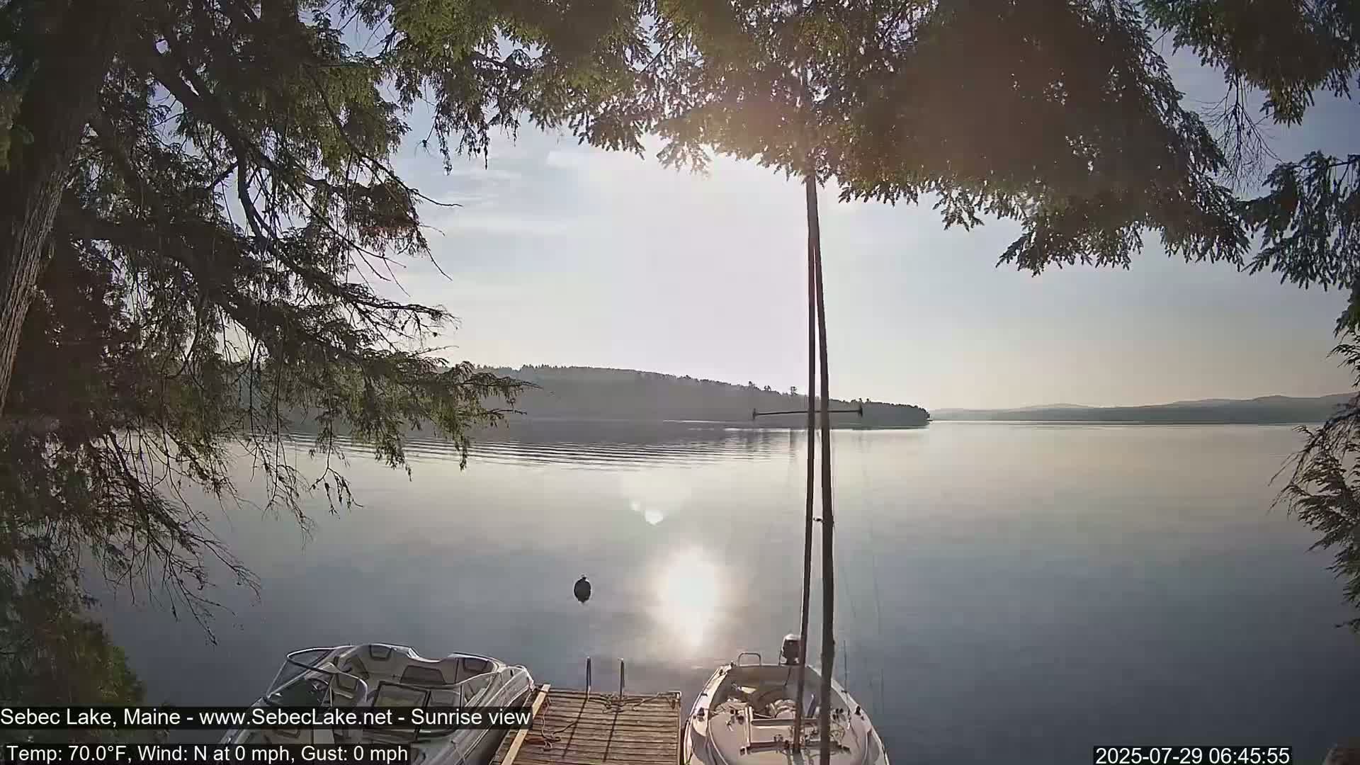 Sebec Lake Live Cam  - Dover&Foxcroft , Maine , USA