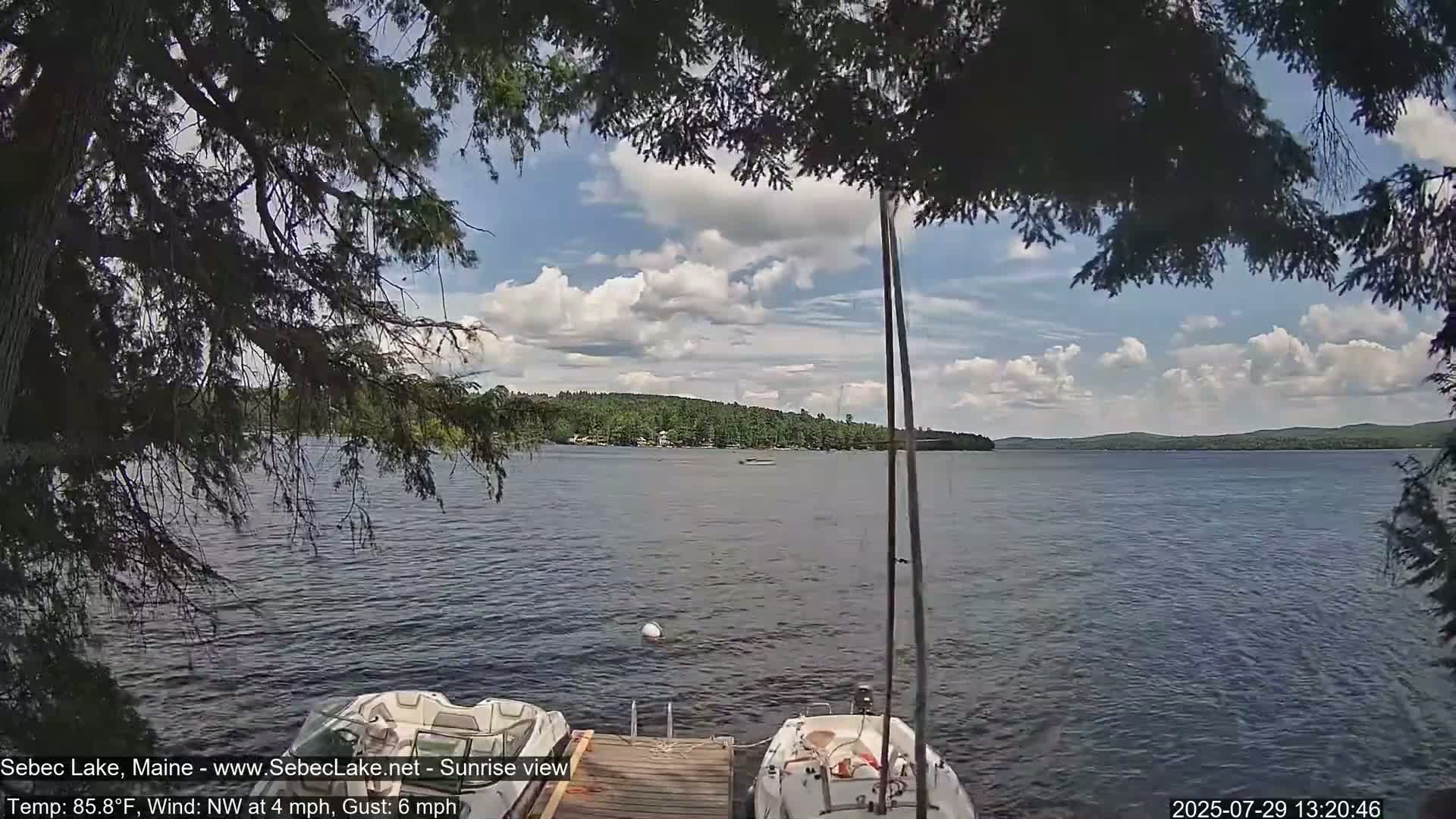 Sebec Lake Live Cam  - Dover&Foxcroft , Maine , USA