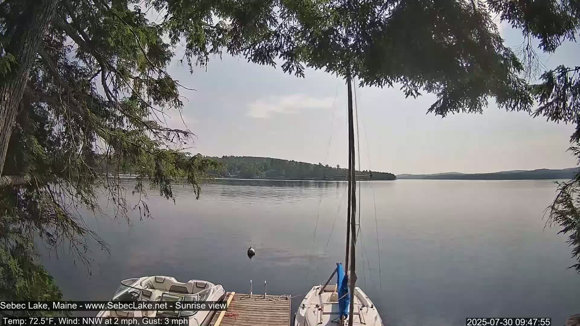Sebec Lake Live Cam  - Dover&Foxcroft , Maine , USA