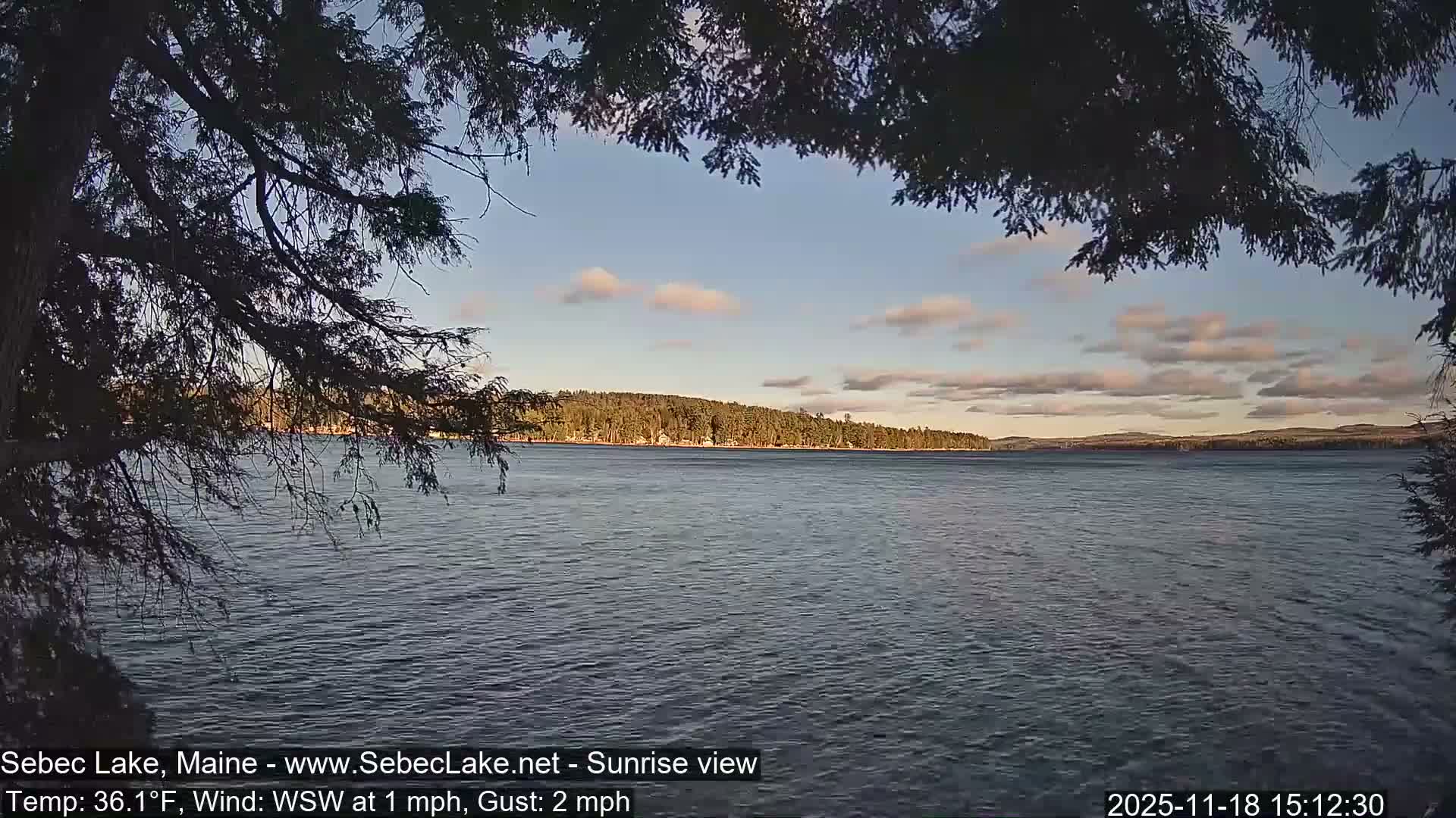 Sebec Lake Live Cam  - Dover&Foxcroft , Maine , USA