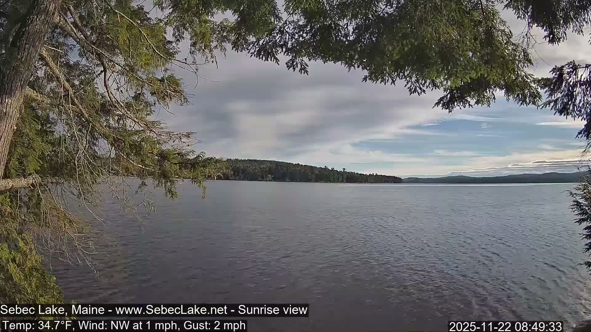 Sebec Lake Live Cam  - Dover&Foxcroft , Maine , USA
