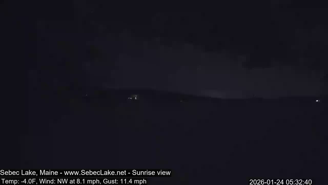Sebec Lake Live Cam  - Dover&Foxcroft , Maine , USA