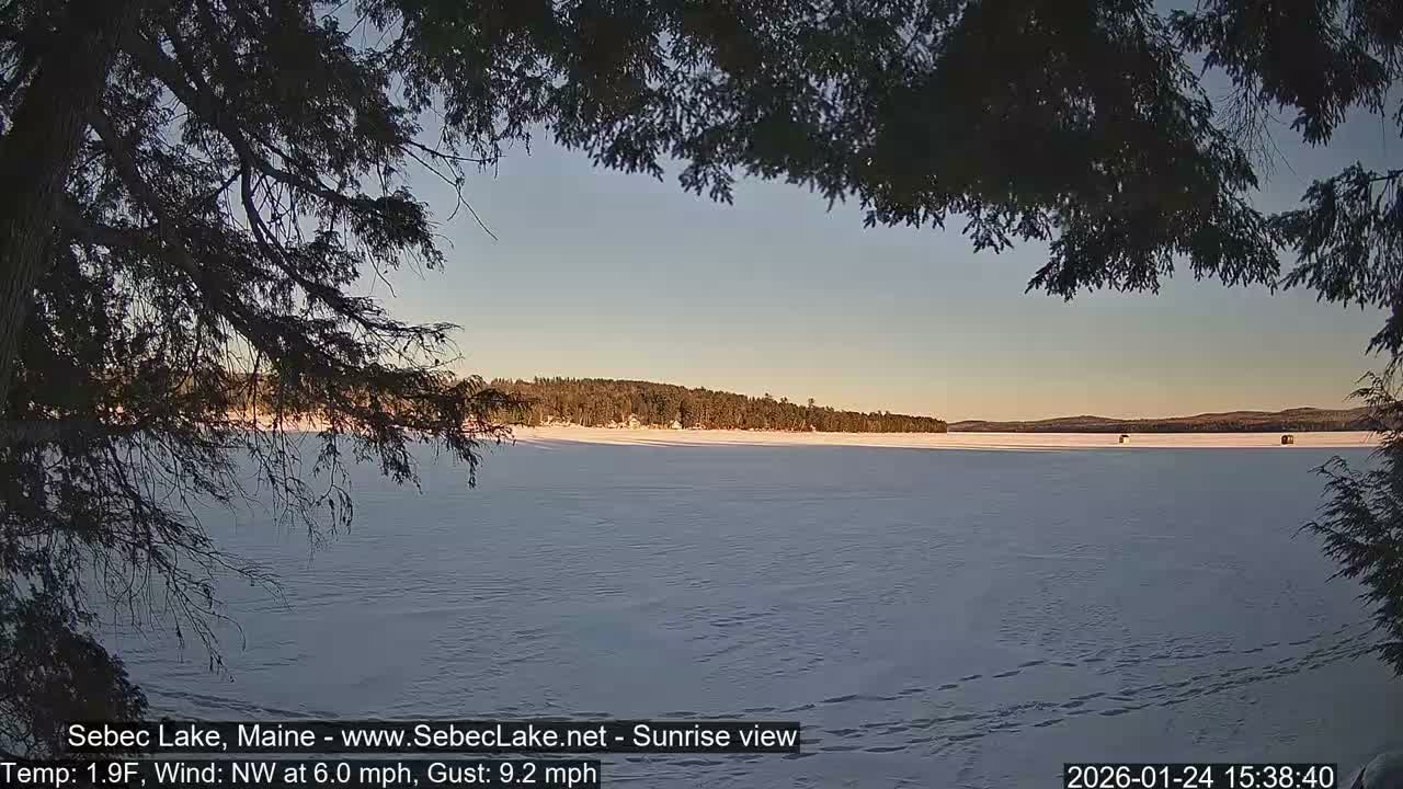 Sebec Lake Live Cam  - Dover&Foxcroft , Maine , USA