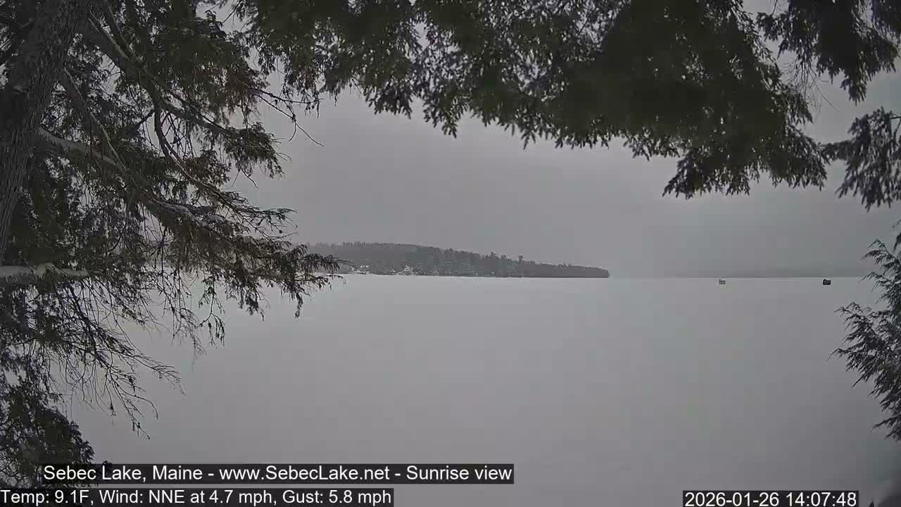 Sebec Lake Live Cam  - Dover&Foxcroft , Maine , USA